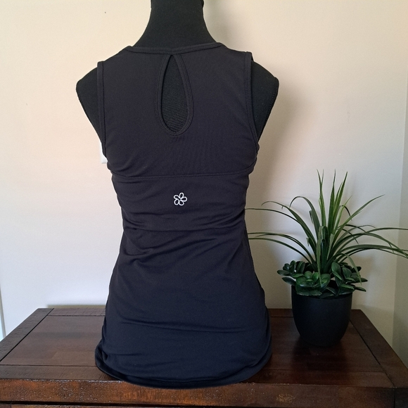 Tuff Athletics Active Top Womens Medium Black Grey Workout Tank Sleeveless - Picture 11 of 15